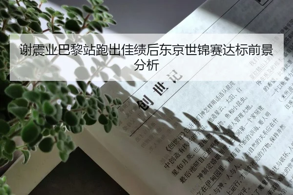 谢震业巴黎站跑出佳绩后东京世锦赛达标前景分析
